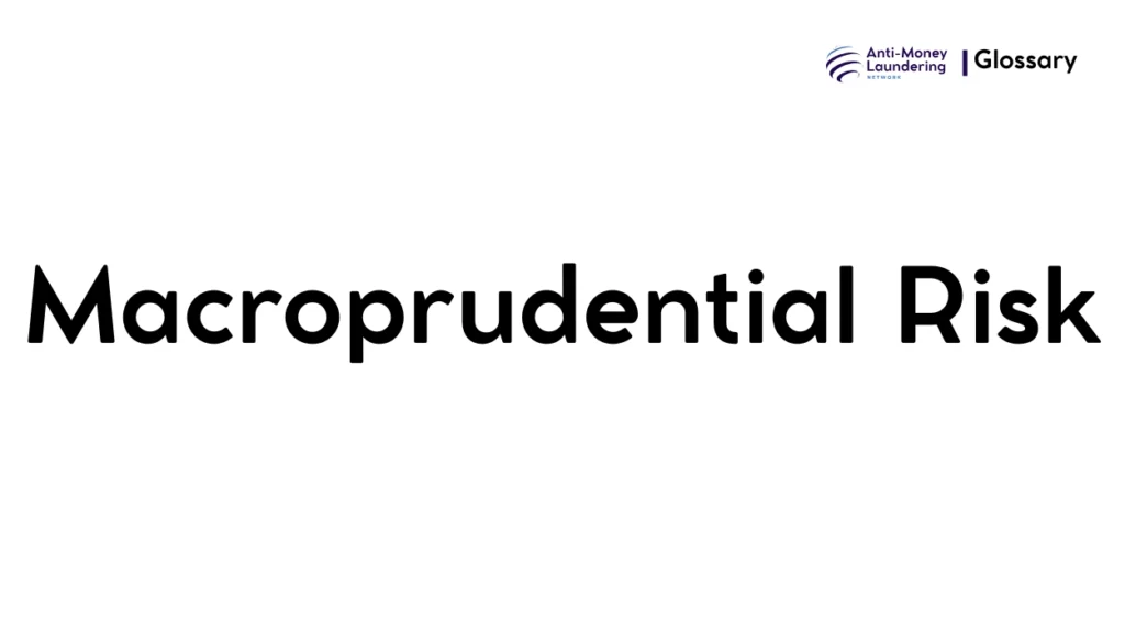 Macroprudential Risk