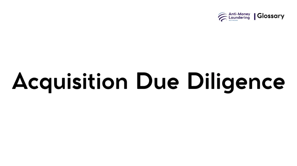 Acquisition Due Diligence