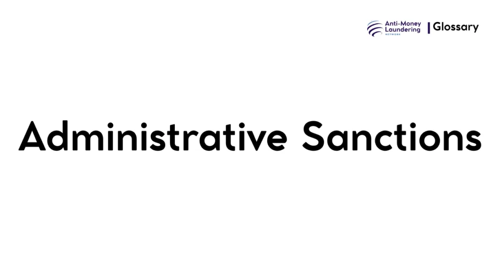 Administrative Sanctions