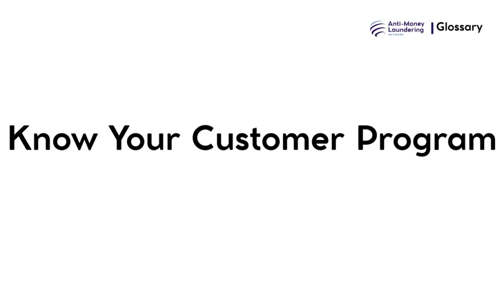 Know Your Customer Program