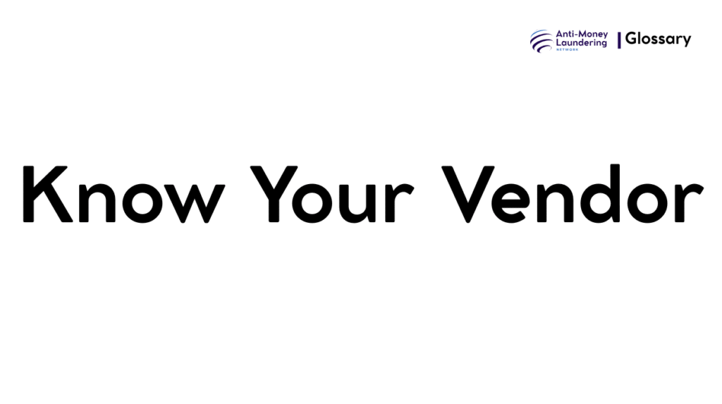 Know Your Vendor