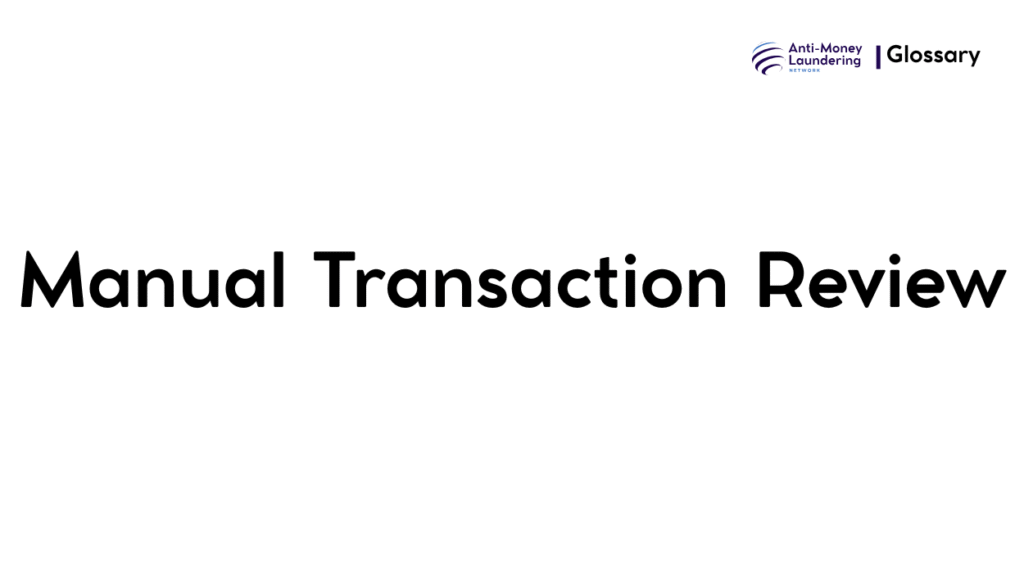 Manual Transaction Review