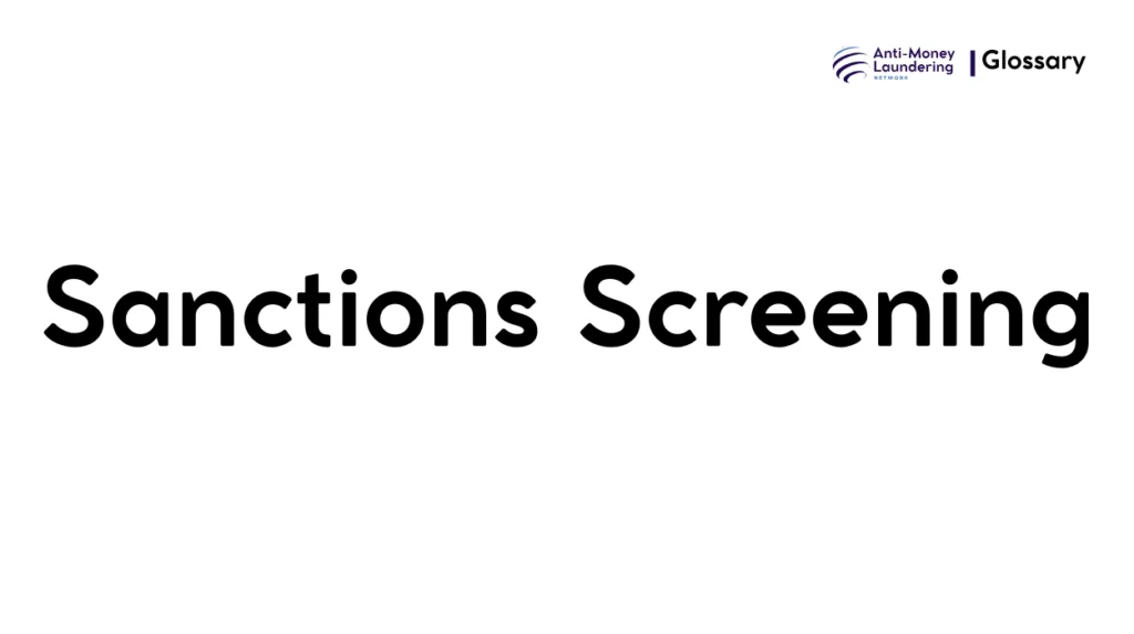 Sanctions Screening