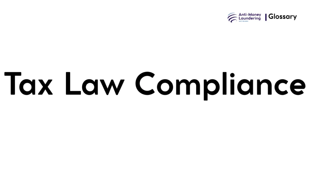 Tax Law Compliance