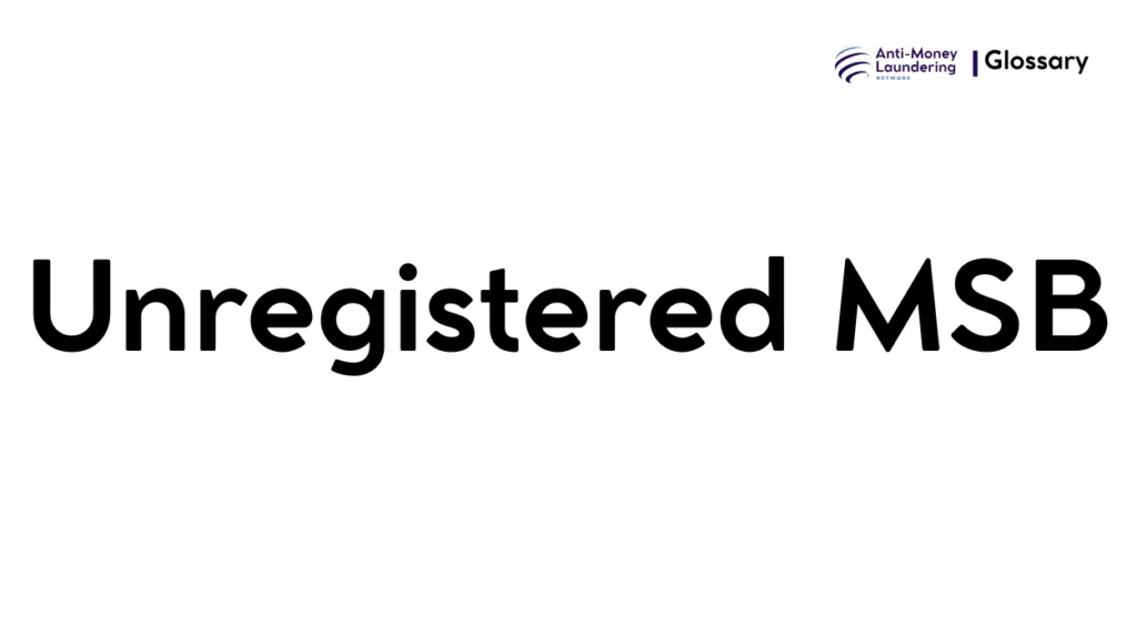 Unregistered MSB