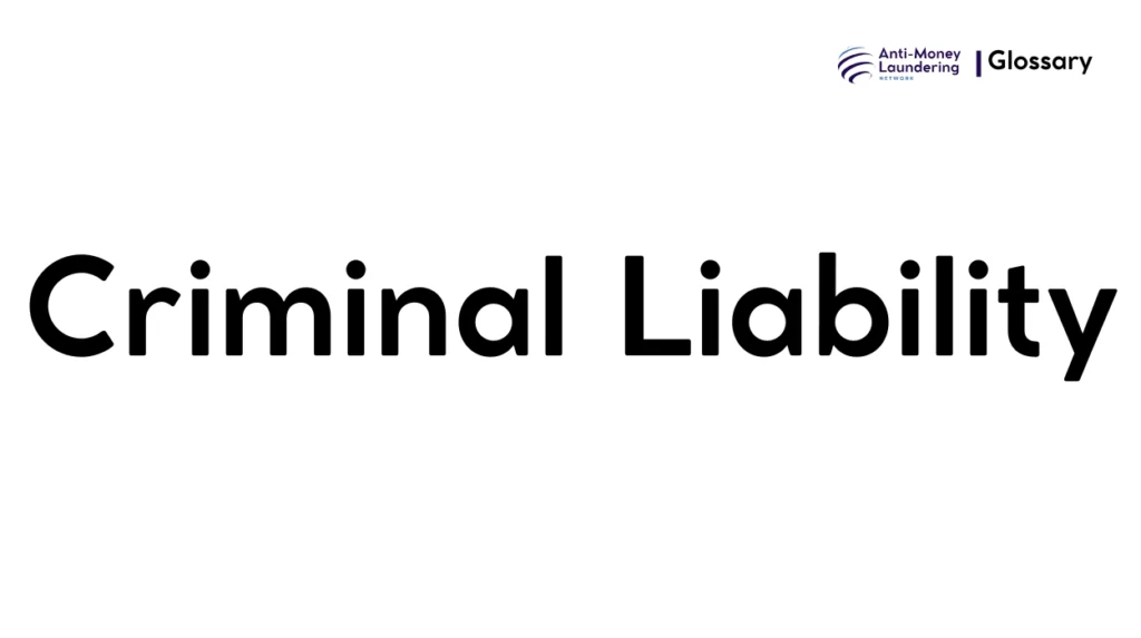 Criminal Liability
