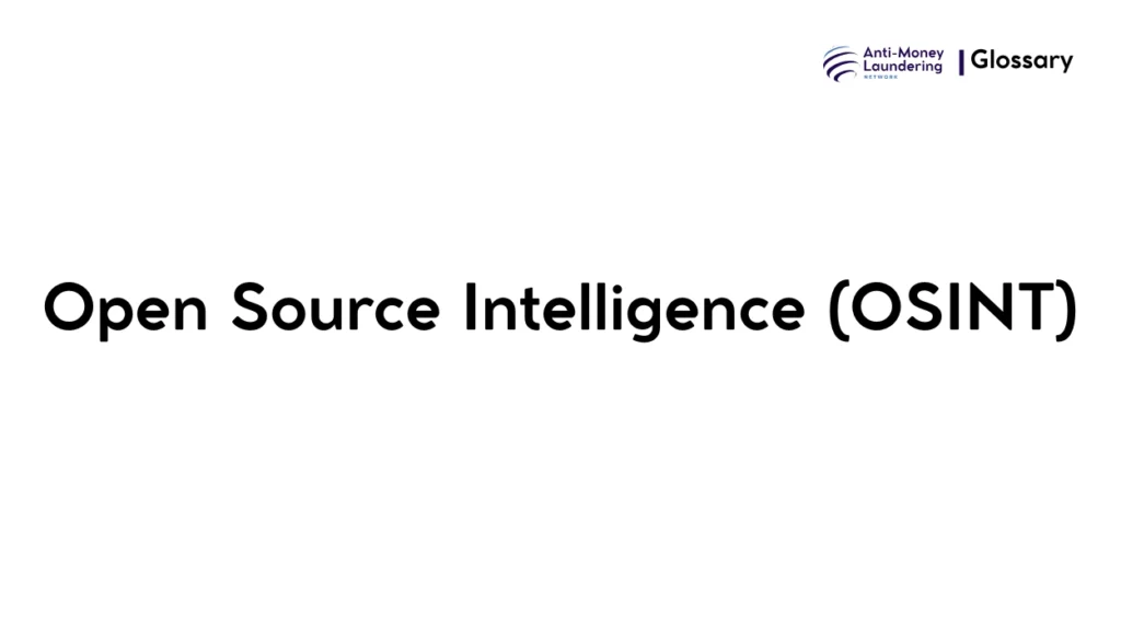 Open Source Intelligence (OSINT)