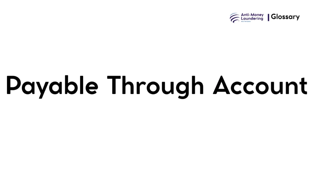Payable Through Account