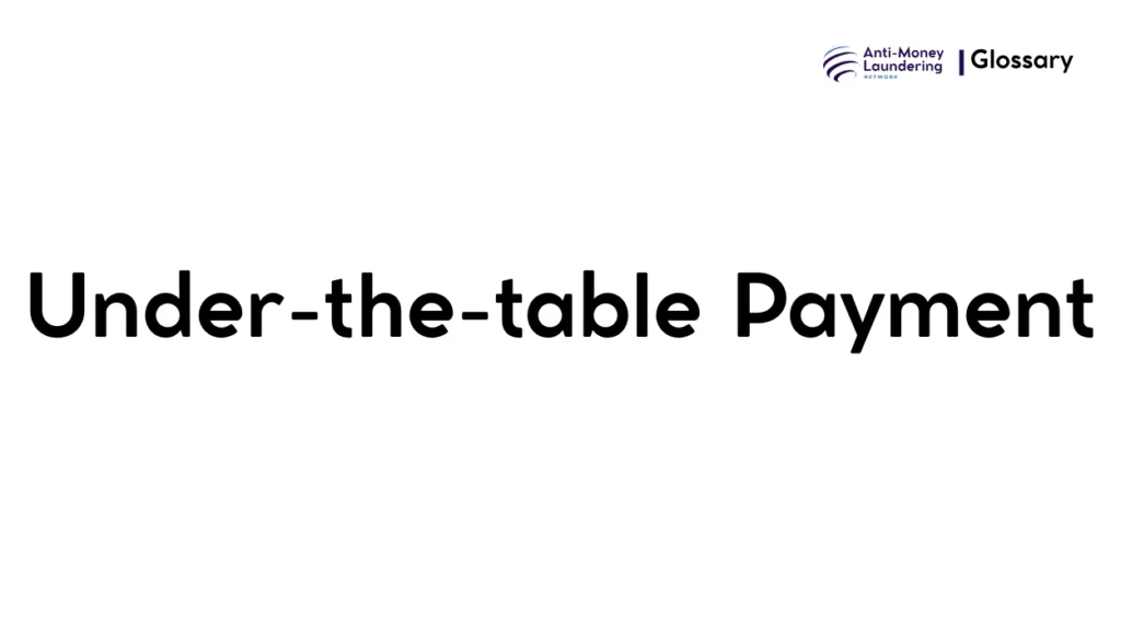 Under-the-table Payment