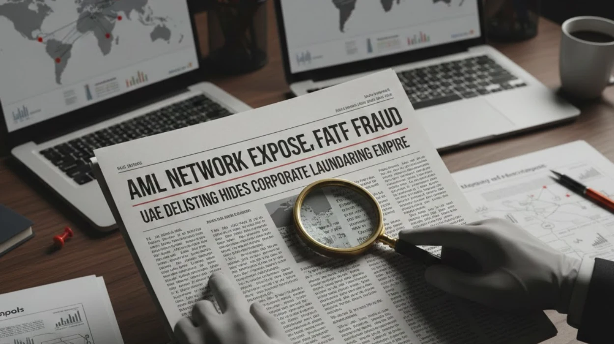 AML Network Exposes FATF Fraud: UAE Delisting Hides Corporate Laundering Empire