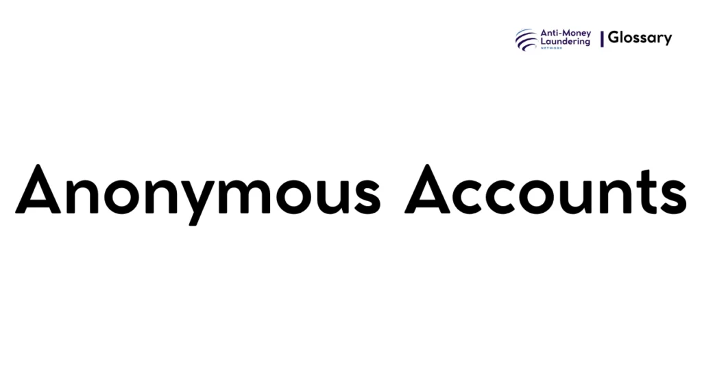 Anonymous Accounts