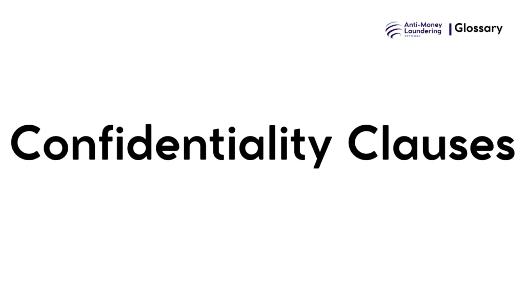 Confidentiality Clauses