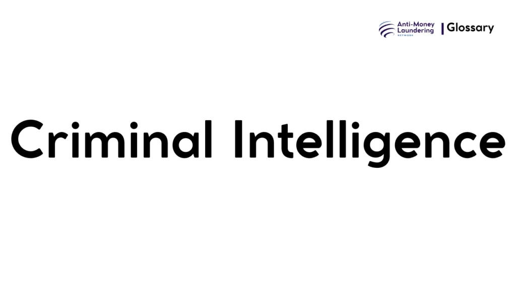 Criminal Intelligence