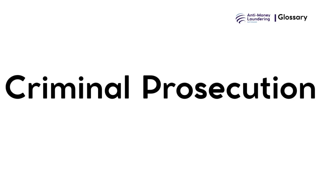 Criminal Prosecution