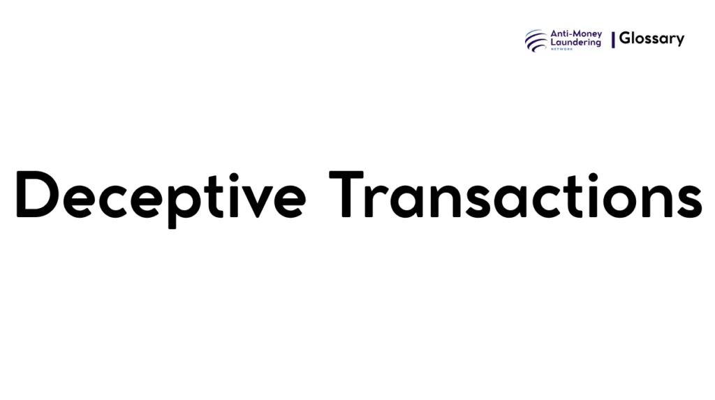 Deceptive Transactions