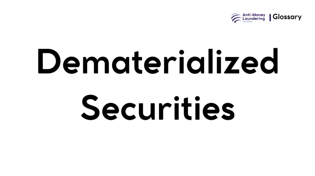 Dematerialized Securities