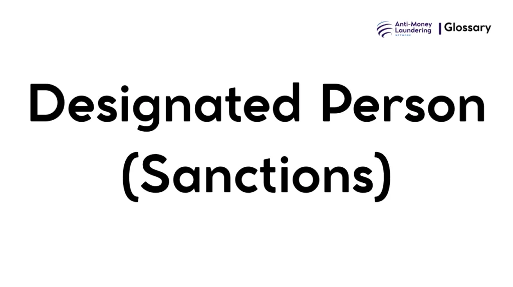 Designated Person (Sanctions)