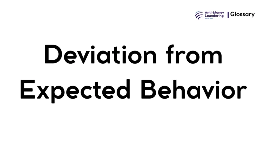 Deviation from Expected Behavior