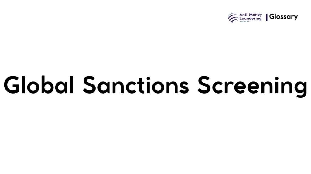 Global Sanctions Screening