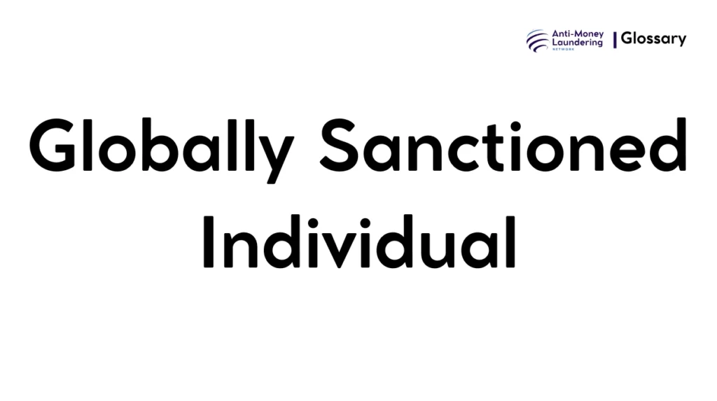 Globally Sanctioned Individual