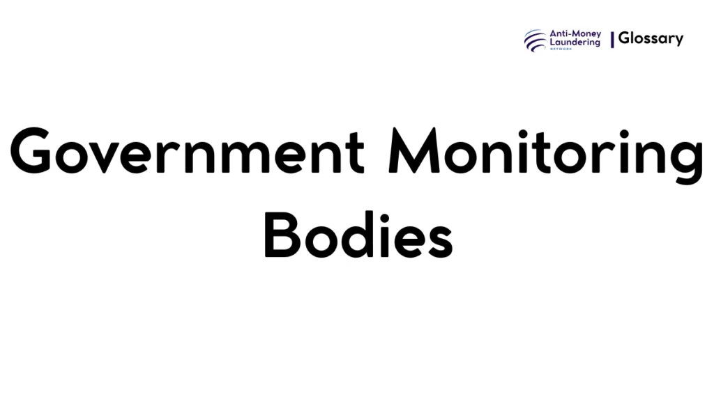 Government Monitoring Bodies