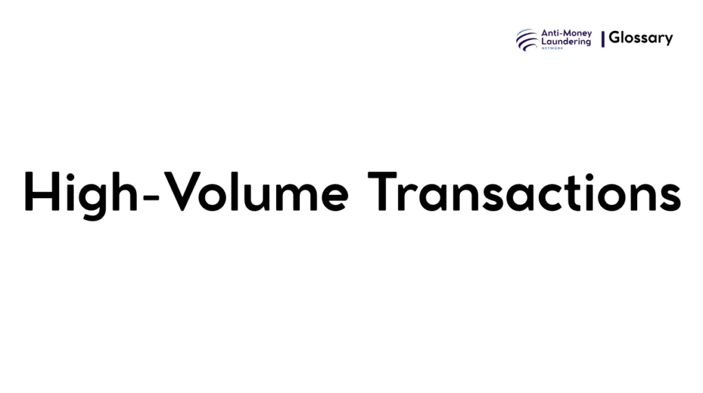 High-Volume Transactions