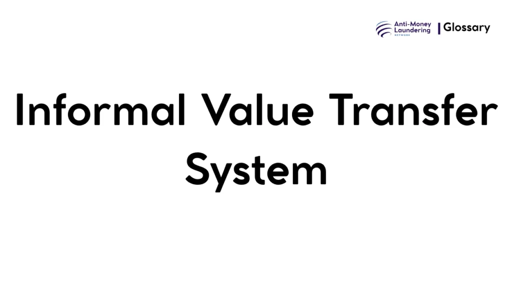 Informal Value Transfer System