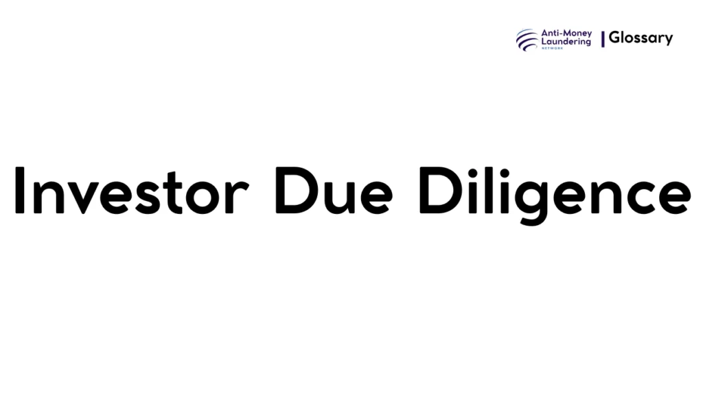 Investor Due Diligence