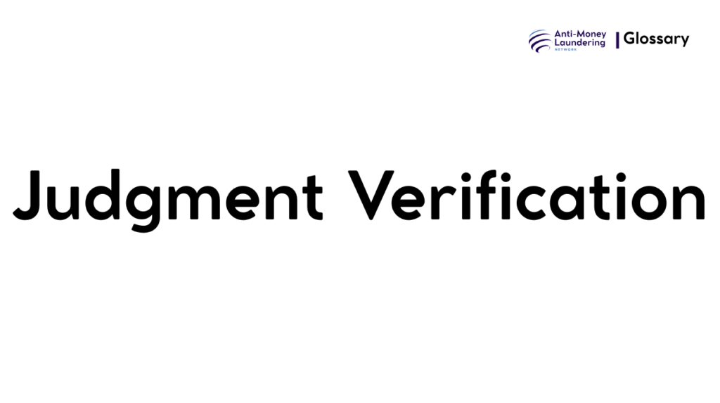 Judgment Verification