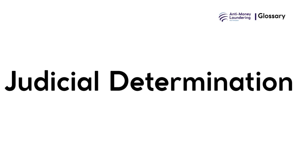 Judicial Determination