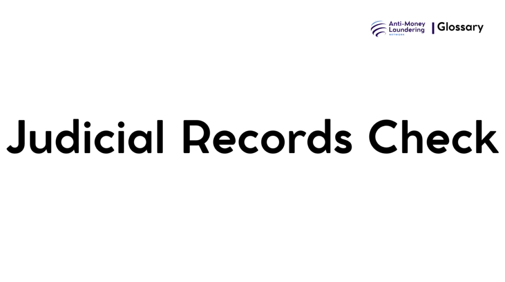Judicial Records Check