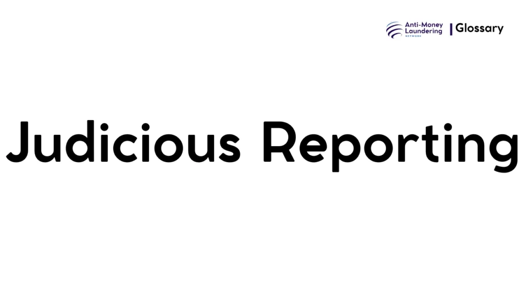 Judicious Reporting