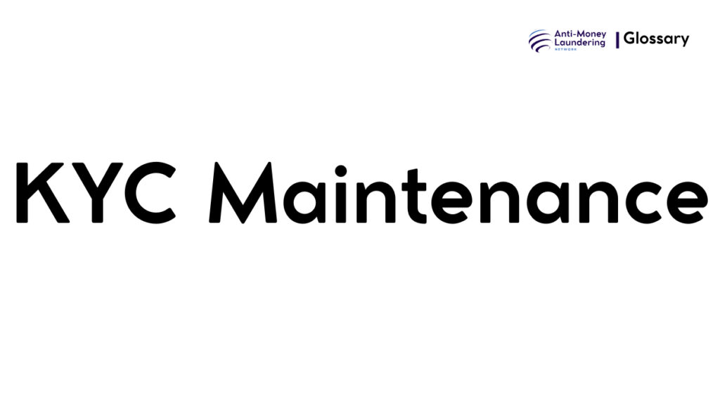 KYC Maintenance