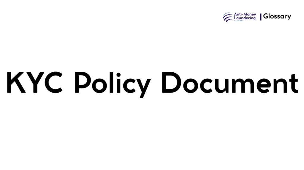 KYC Policy Document