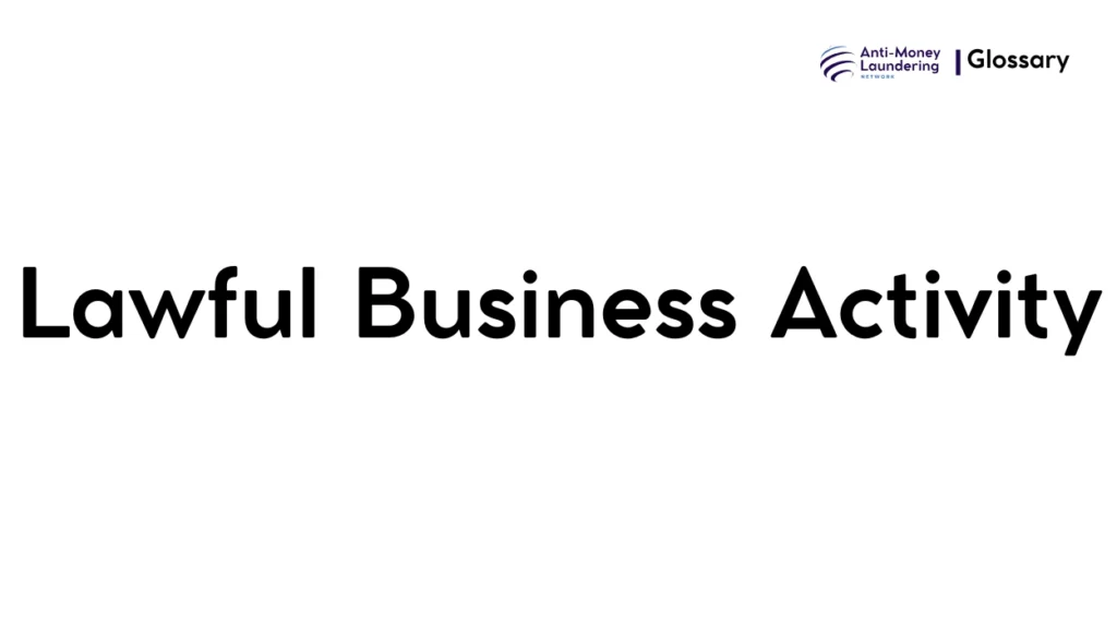 Lawful Business Activity