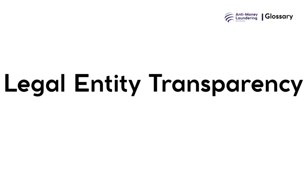 Legal Entity Transparency