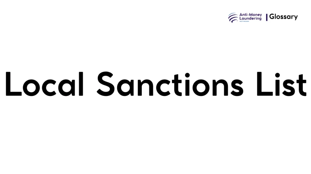 Local Sanctions List