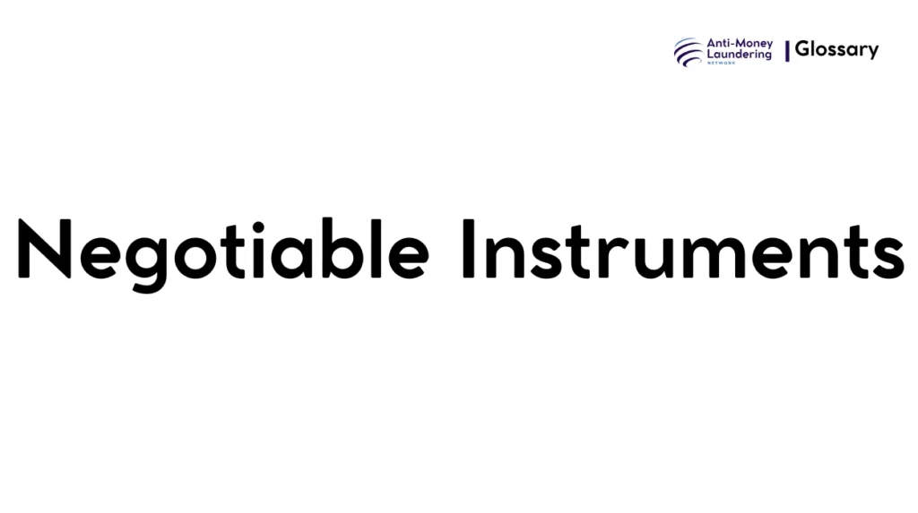 Negotiable Instruments
