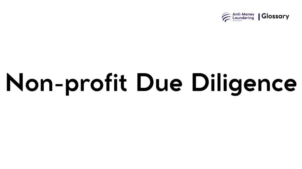 Non-profit Due Diligence