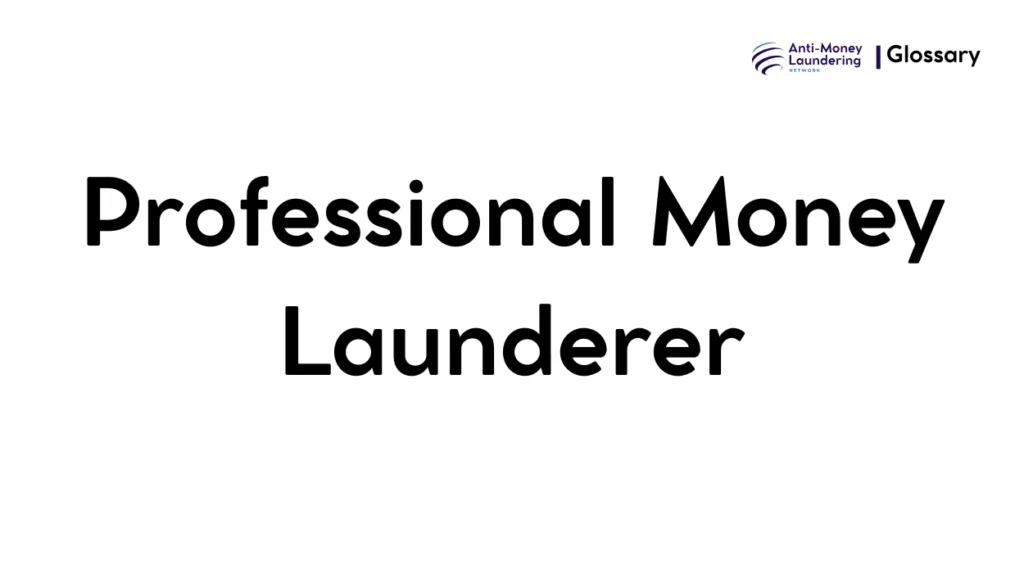 Professional Money Launderer