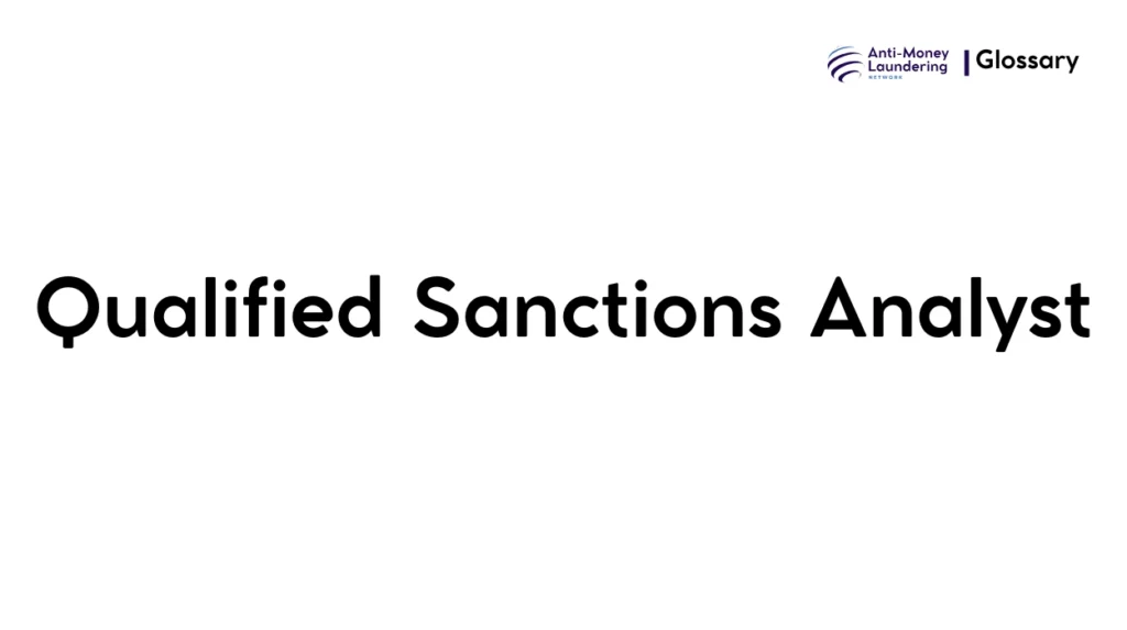 Qualified Sanctions Analyst