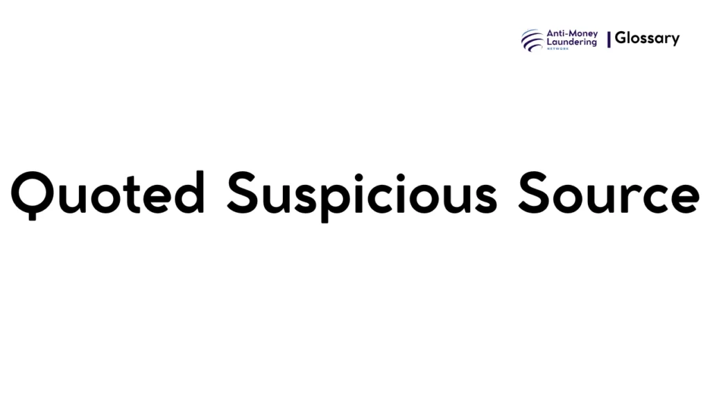 Quoted Suspicious Source