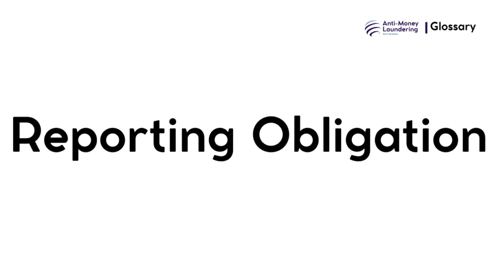 Reporting Obligation