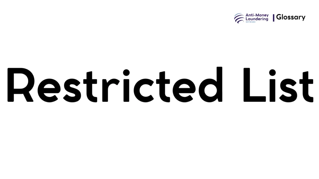 Restricted List
