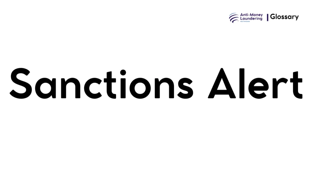 Sanctions Alert