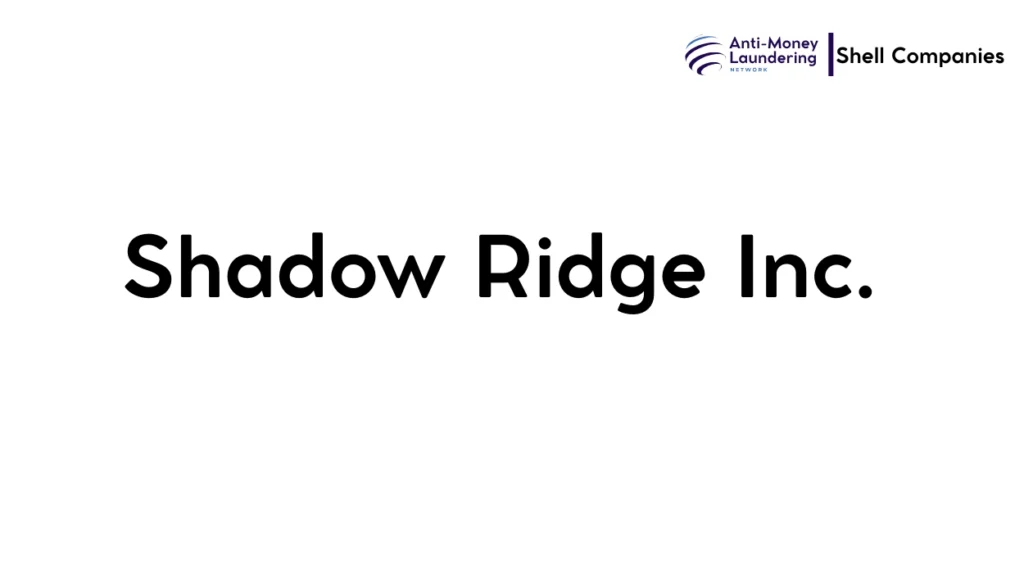 Shadow Ridge Inc. 