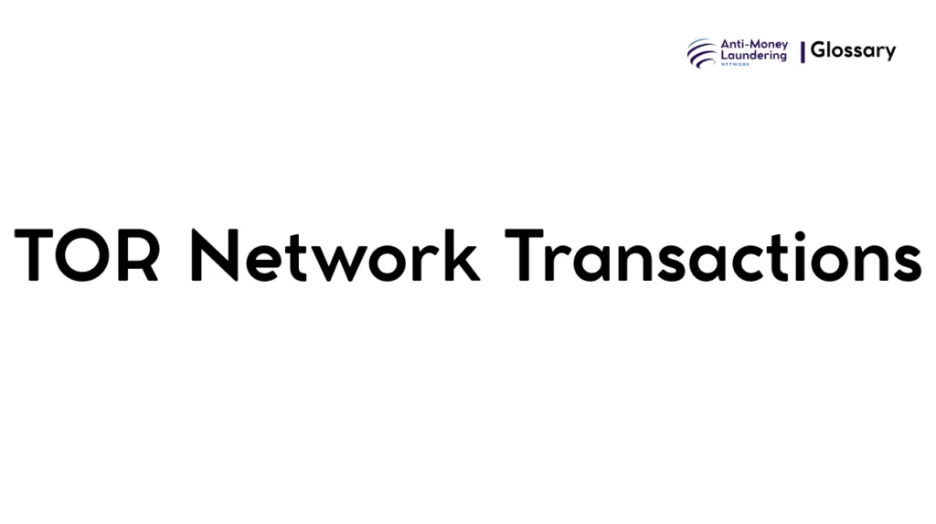 TOR Network Transactions