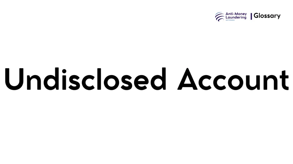 Undisclosed Account