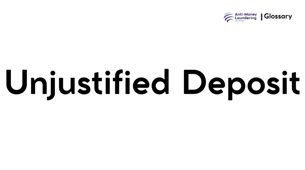Unjustified Deposit