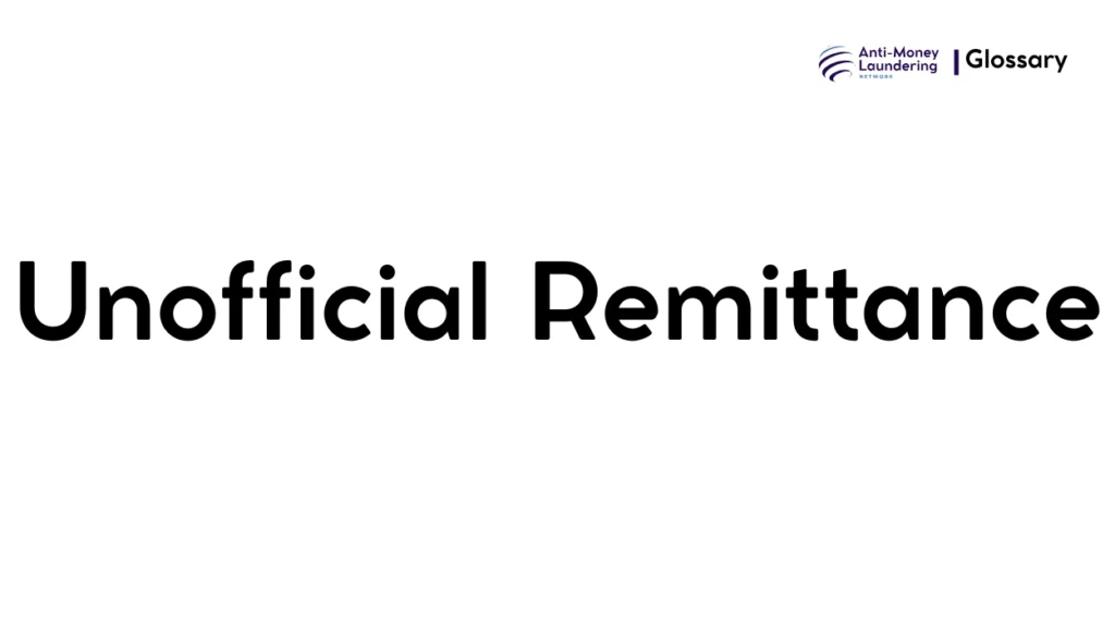 Unofficial Remittance